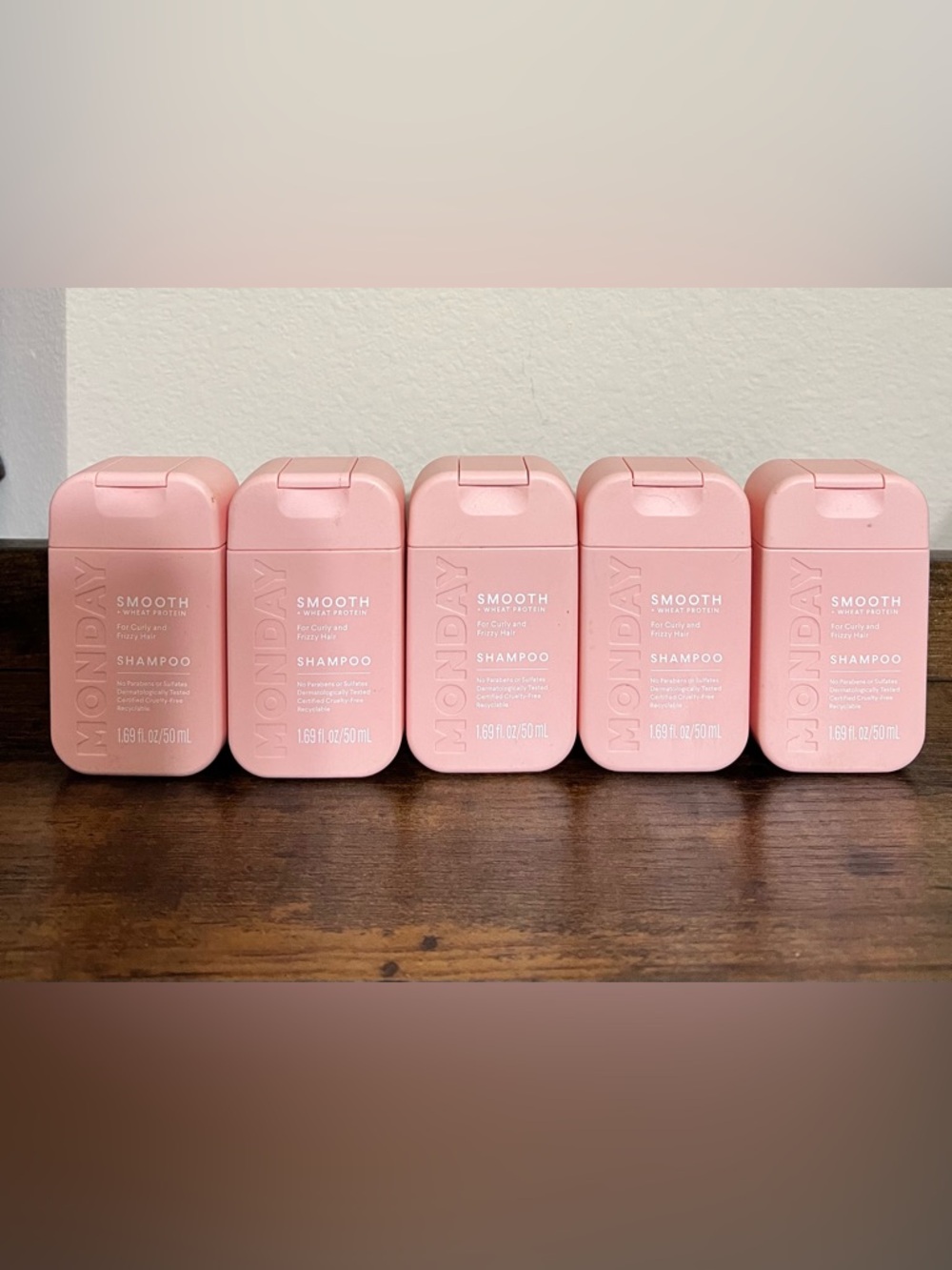 MONDAY Haircare SMOOTH Shampoo Travel  1.69oz each Lot Of 5